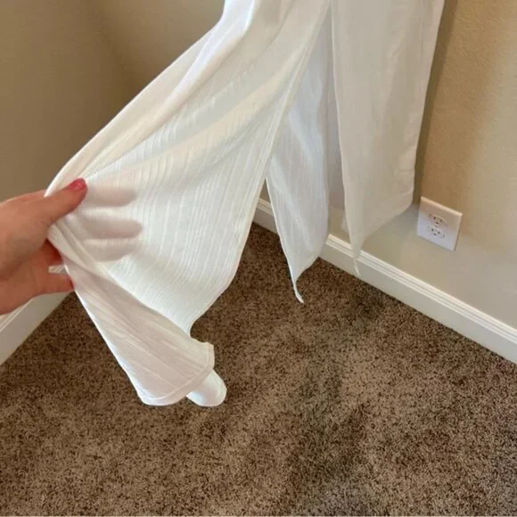 Topshop Ribbed Raffia Midi Dress - Picture 4 of 7